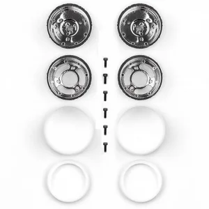 Team Associated Jay Halsey RC10 Rear Wheels - Chrome