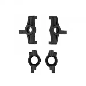 Team Associated RC10 4WD Steering And Caster Blocks Black