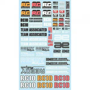 Team Associated RC10 FT Decal Sheet