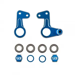 Team Associated RC10 FT CNC Bellcrank Set Blue