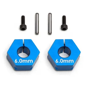 Associated Factory Team Clamping Wheel Hex 6.0mm Offset (2)