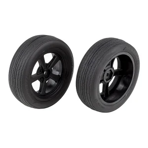 Team Associated DR10 Front Wheels With Drag Tyres