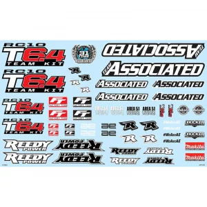 Team Associated RC10T6.4 Decal Sheet