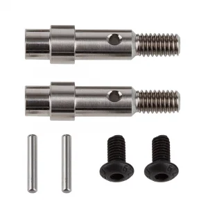 Team Associated B6 FT Titanium Hex Adapter Front Axles ** CLEARANCE **