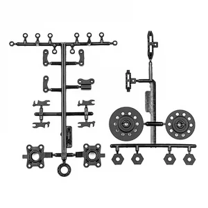Team Associated DC10 Hubs Front + Rear - Wheel Hex Discs