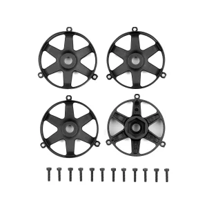 Team Associated DC10 FT Adj. Wheel Face Plate - Black (4)