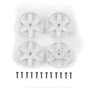 Team Associated DC10 FT Adj. Wheel Face Plate - White (4)