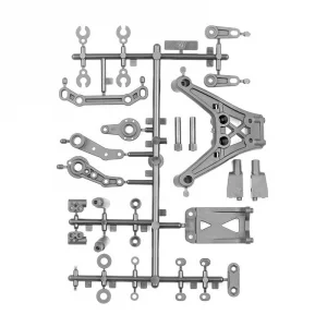 Team Associated DC10 Top Plate Bulkhead - Grey
