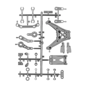 Team Associated DC10 Top Plate Bulkhead - Grey