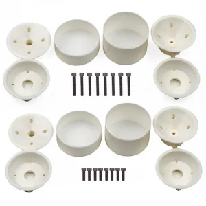 Team Associated RC10T Wide Rear And Narrow Front Wheels - (3 Piece) White
