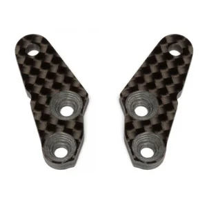 Associated RC8B3 FT Steering Block Arms + 2 Degrees - Graphite (2)