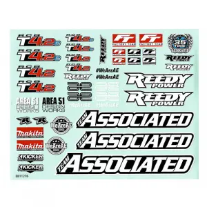 Team Associated RC8T4.2 Decal Sheet