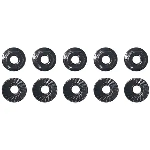 Team Associated M4 Low Profile Serrated Steel Wheel Nuts (10)