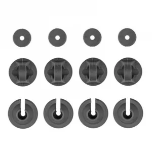 Team Associated RB10 Retro Shock Spring Cups/Caps - Grey