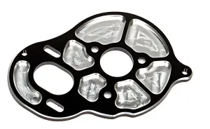 Associated Factory Team Front Motor Plate - Black (3 Gear)