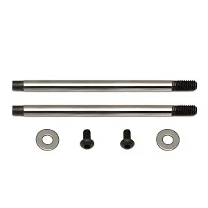 Associated 3X27.5 Shock Shaft V2 Chrome For AS91577/91578