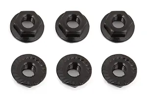 Associated M4 Serrated Nuts 