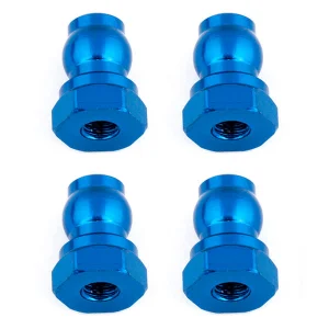 Team Associated Shock Bushings 10 mm Blue Aluminium