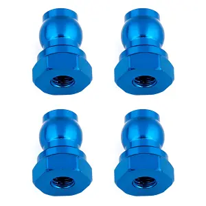 Team Associated Shock Bushings 10 mm Blue Aluminium