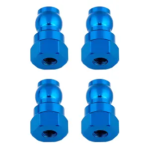 Team Associated Shock Bushings 12 mm Blue Aluminium