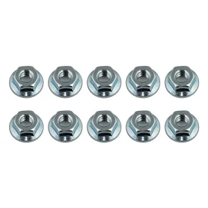 Team Associated M4 Serrated Wheel Nuts - Silver Steel