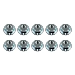 Team Associated M4 Serrated Wheel Nuts - Silver Steel