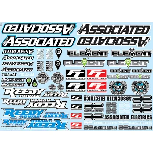 Team Associated AE Branding Decal Sheet