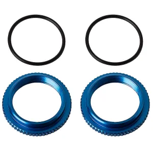 Team Associated 13mm Shock Collars - Blue Aluminium