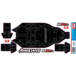 Team Associated RC10B6.4D FT C Hassis Protective Sheet - Print