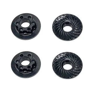 Team Associated Factory Team M4 Low Profile Wheel Nuts - Black