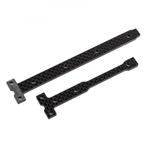 Team Associated B74.2 FT 2.5mm Carbon Fibre Stiff Chassis Brace Set
