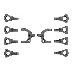 Team Associated RC10B7.1 FT Caster/Steering Blocks Carbon
