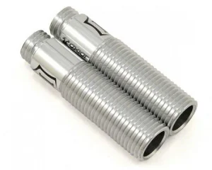 Axial Icon Clear Anodized Aluminium Shock Body 10x38mm (2)