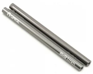 Axial Threaded Aluminium Pipe 6x91mm - Grey (2)