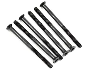 Axial M3x45mm Hex Socket Flat Head (Black) (6pcs)