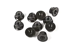 Axial M4 Serrated Nylon Lock Nut (Black) (10)