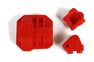 Axial AR44 Differential Cover and Link Mounts (Red)