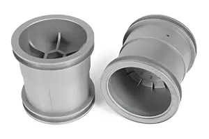 Axial 2.2 Monster Truck Wheels 63mm (Silver) (2)