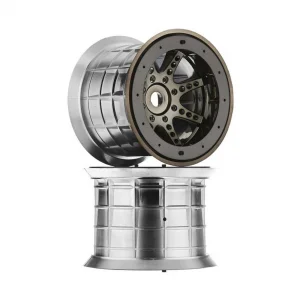 Axial 8 Spoke Beadlock Wheels (Black Chrome)
