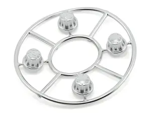 Axial Hub Cover Set - Satin Chrome (4)