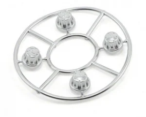 Axial Hub Cover Set - Satin Chrome (4)