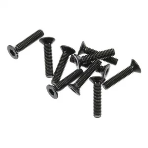 Axial M2.6x12mm Flat Head (Black) (10)
