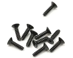 Axial M2.6x10mm Hex Socket Tapping Flat Head (Black) (10)