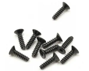 Axial M2.6x10mm Hex Socket Tapping Flat Head (Black) (10)