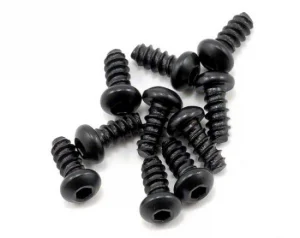 Axial M2.6x6mm Hex Socket Tapping Button Head (Black) (10)