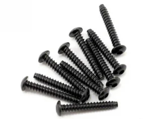 Axial M3x20mm Hex Socket Tapping Button Head (Black) (10)