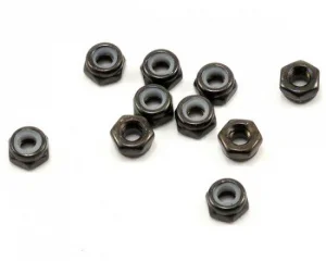 Axial M3 Thin Nylon Locking Hex Nut (Black) (10)