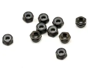 Axial M3 Thin Nylon Locking Hex Nut (Black) (10)
