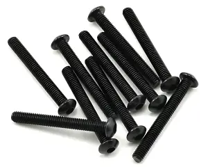 Axial M3x25mm Hex Socket Button Head (Black) (10)