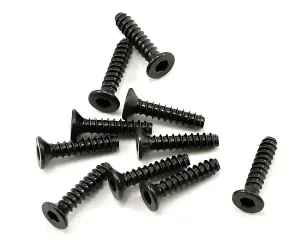 Axial M2.5x12mm Hex Socket Tapping Flat Head (Black) (10)
